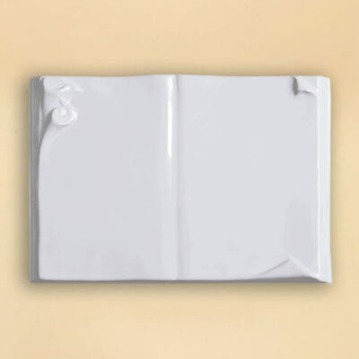 Libro Calla Design Bianco||Libro Calla Design Bianco Esempio